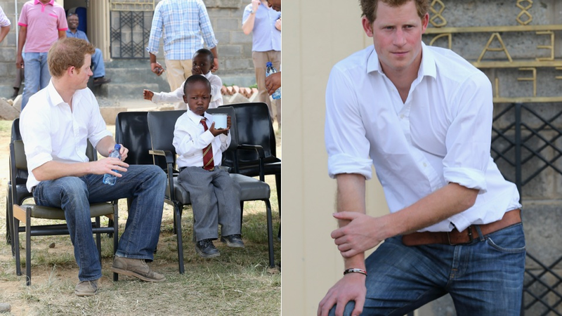 Illustration for article titled Your Boyfriend Prince Harry Grins His Way Through a Visit to Lesotho